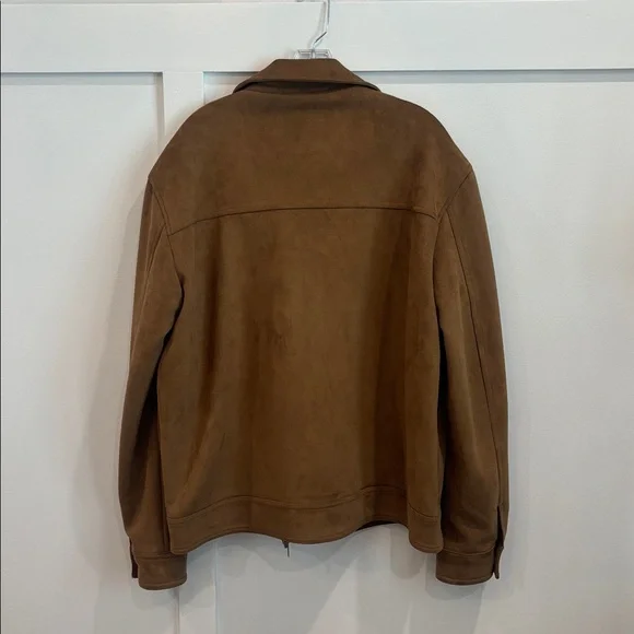 Zara Men's Tan Suede Shirt Jacket - Picture 4 of 4